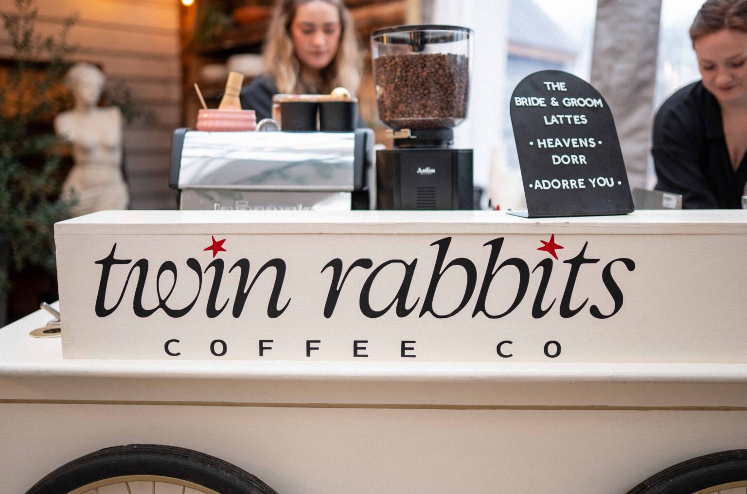 Twin Rabbits Coffee Co. mobile coffee cart and team in Nashville, TN
